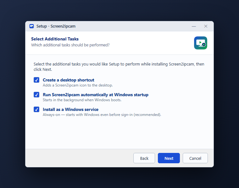 Installer tasks